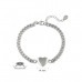 Armband chain heart silver