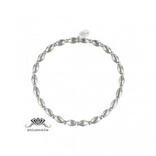 Armband beads oval silver