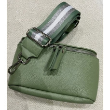 tas met fashionbelt muntgroen