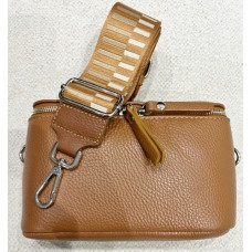 tas met fashionbelt camel