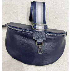 tas groot met fashionbelt donker blauw