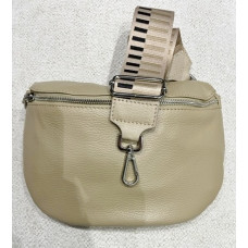 tas groot met fashionbelt taupe