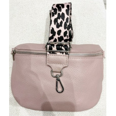 tas groot met fashionbelt oud roze