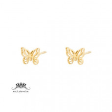 Oorbellen little butterfly gold