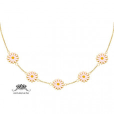 Ketting flower pink