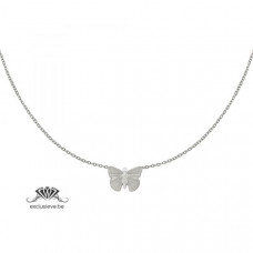 Ketting butterfly silver