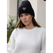 Muts valerie zwart Muts valerie zwart